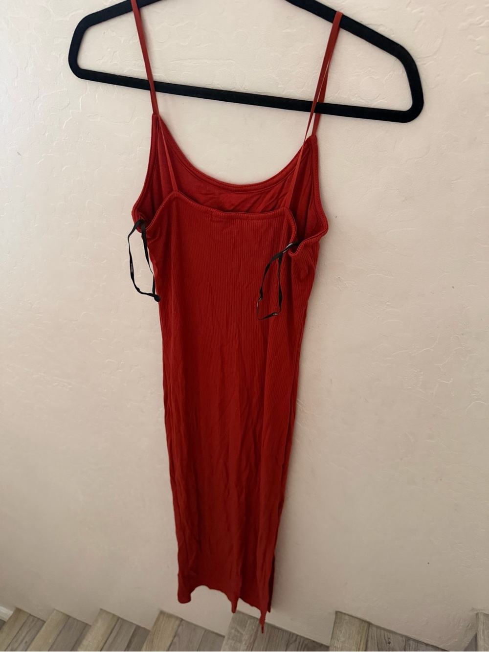 Forever 21 Red Ribbed Fitted Dress - Picture 2 of 2